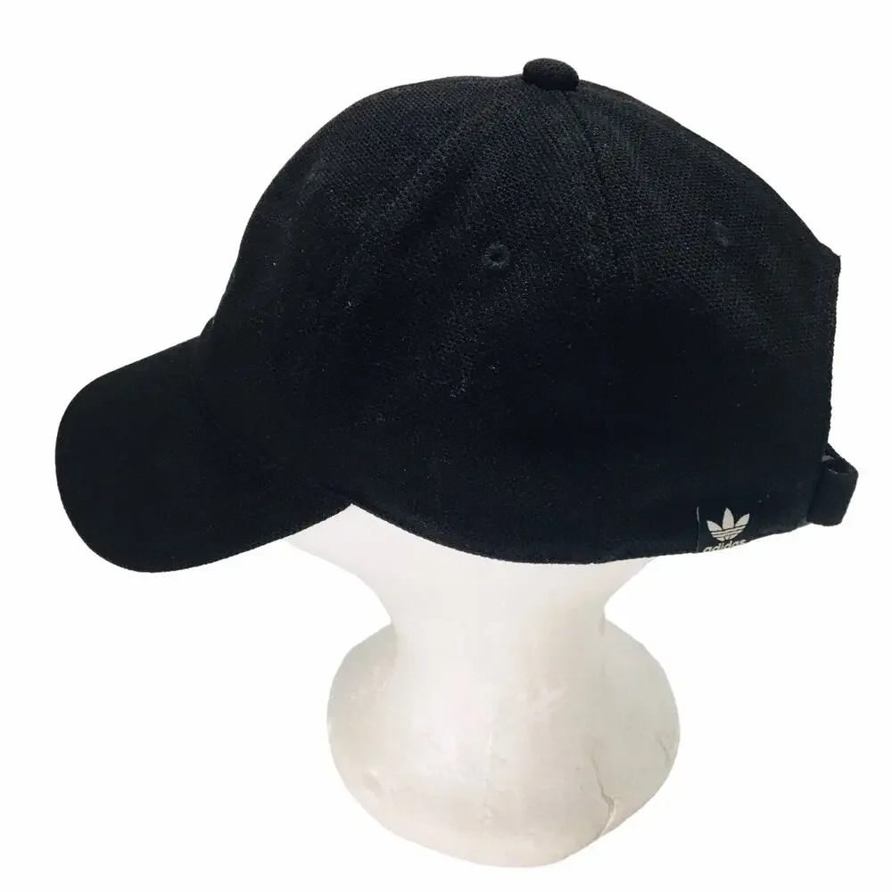 Adidas Men's 100% Cotton Adjustable Strapback Trefoil Logo Hat One Size
